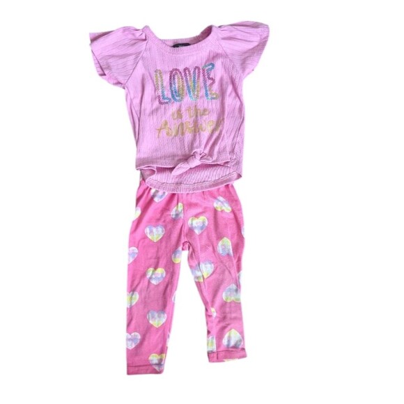 My Destiny Love is the Answer Heart 2 Piece Set Size 12 Months - Picture 1 of 5